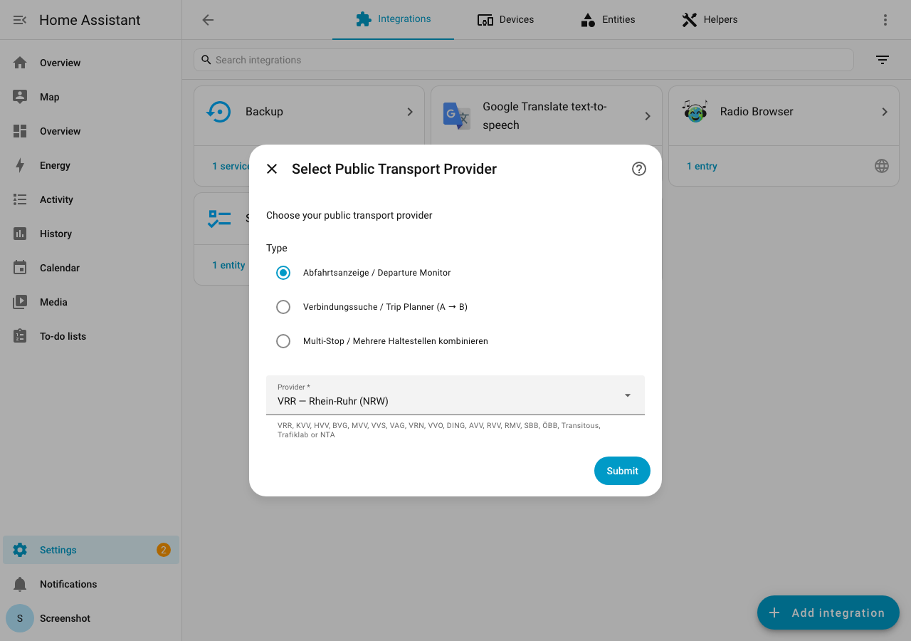 Provider selection